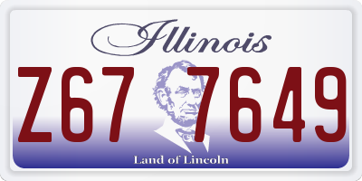 IL license plate Z677649