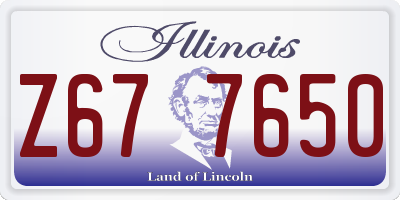 IL license plate Z677650