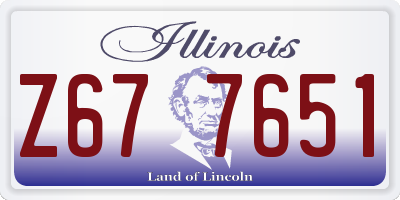 IL license plate Z677651