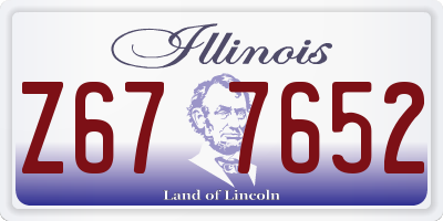 IL license plate Z677652