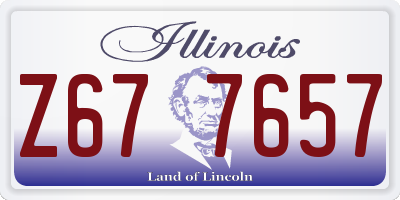 IL license plate Z677657