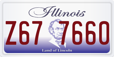 IL license plate Z677660