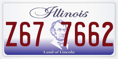 IL license plate Z677662
