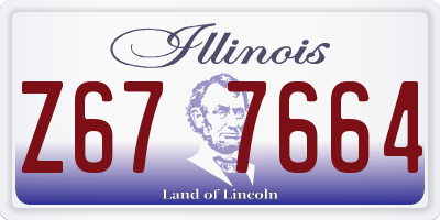 IL license plate Z677664