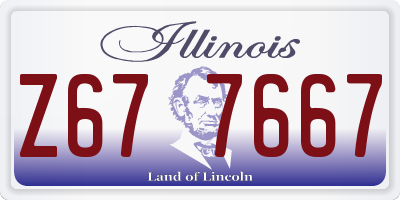 IL license plate Z677667