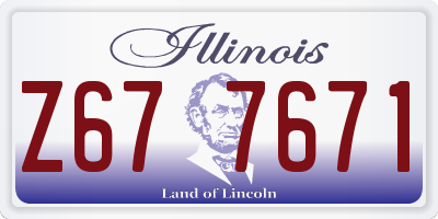 IL license plate Z677671