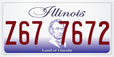 IL license plate Z677672