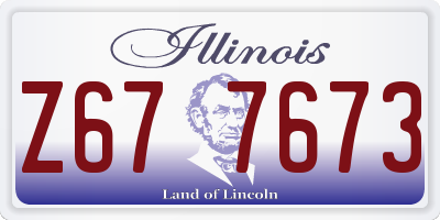 IL license plate Z677673