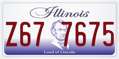 IL license plate Z677675