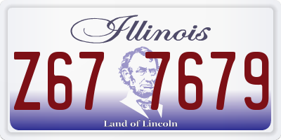 IL license plate Z677679