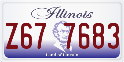 IL license plate Z677683