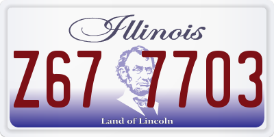 IL license plate Z677703