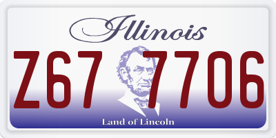 IL license plate Z677706