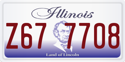 IL license plate Z677708