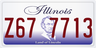 IL license plate Z677713