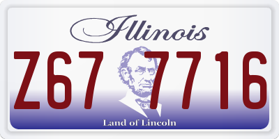 IL license plate Z677716