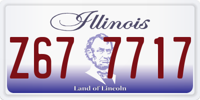 IL license plate Z677717
