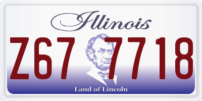 IL license plate Z677718