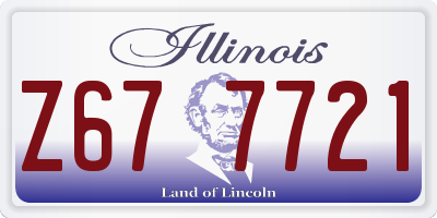 IL license plate Z677721