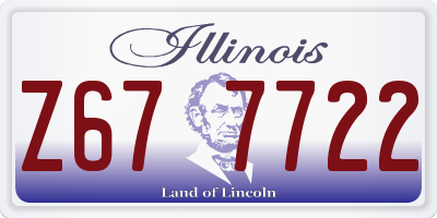 IL license plate Z677722