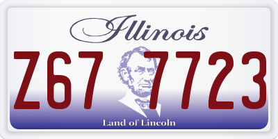 IL license plate Z677723