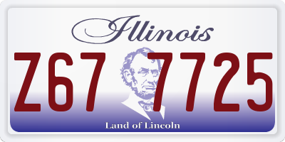 IL license plate Z677725