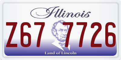 IL license plate Z677726
