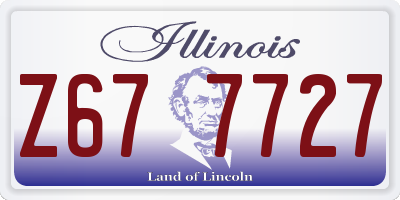 IL license plate Z677727