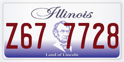 IL license plate Z677728