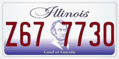 IL license plate Z677730