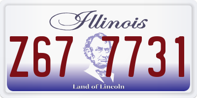 IL license plate Z677731