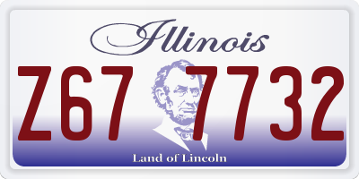 IL license plate Z677732