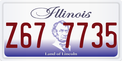 IL license plate Z677735