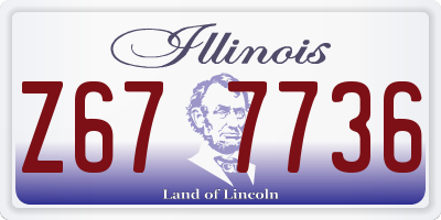 IL license plate Z677736