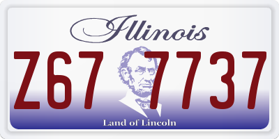 IL license plate Z677737