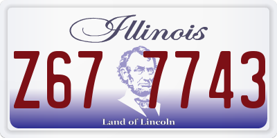 IL license plate Z677743