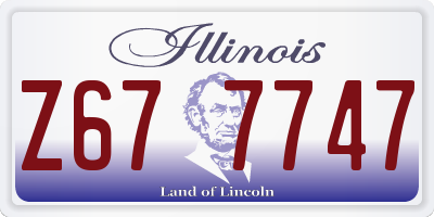 IL license plate Z677747