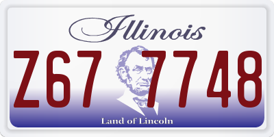 IL license plate Z677748