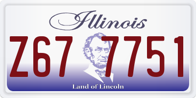 IL license plate Z677751