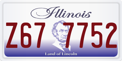 IL license plate Z677752