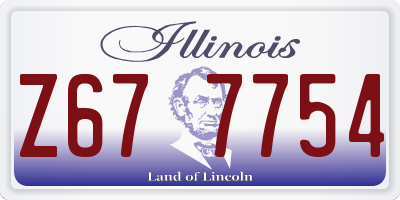 IL license plate Z677754