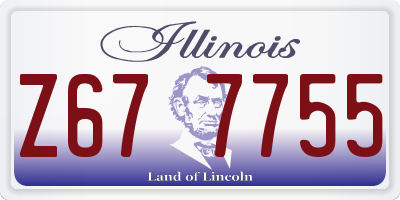 IL license plate Z677755