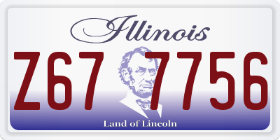 IL license plate Z677756