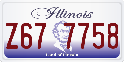 IL license plate Z677758