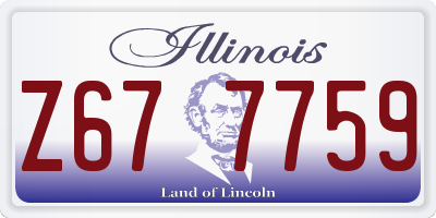 IL license plate Z677759