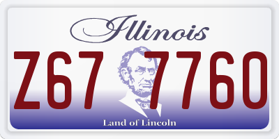 IL license plate Z677760