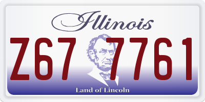 IL license plate Z677761