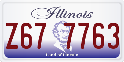 IL license plate Z677763