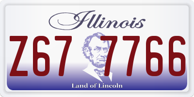 IL license plate Z677766