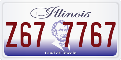 IL license plate Z677767